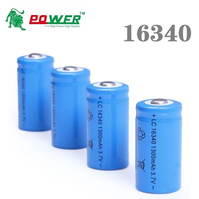 4 шт./компл. CR123A 16340 3 7 V 1300mAh литий ионный аккумулятор для RC автомобиля лодки танка