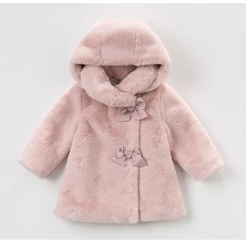 

Baby Girls Winter Coat Kids Clothes Rabbit Fur Coat For Girls Jackets Baby Warm Parka Clothing Costume 1-6T New 2020