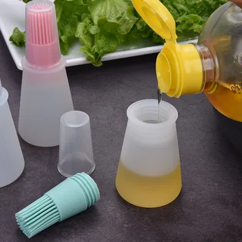 

Barbecue Brush High Temperature Oil Brush Food Grade Silicone Baking Cooking BBQ Tools Barbecue Oil Bottle Brush Kitchen Gadgets