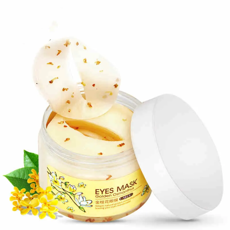 80 шт. Золото османтуса маска для глаз ухода за глазами против отечности