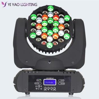 

36x3w Moving Head Light Stage lighting RGBW 4in1 DMX512 with 4 Control Mode Moving Head Light for DJ KTV Disco Party Ballroom