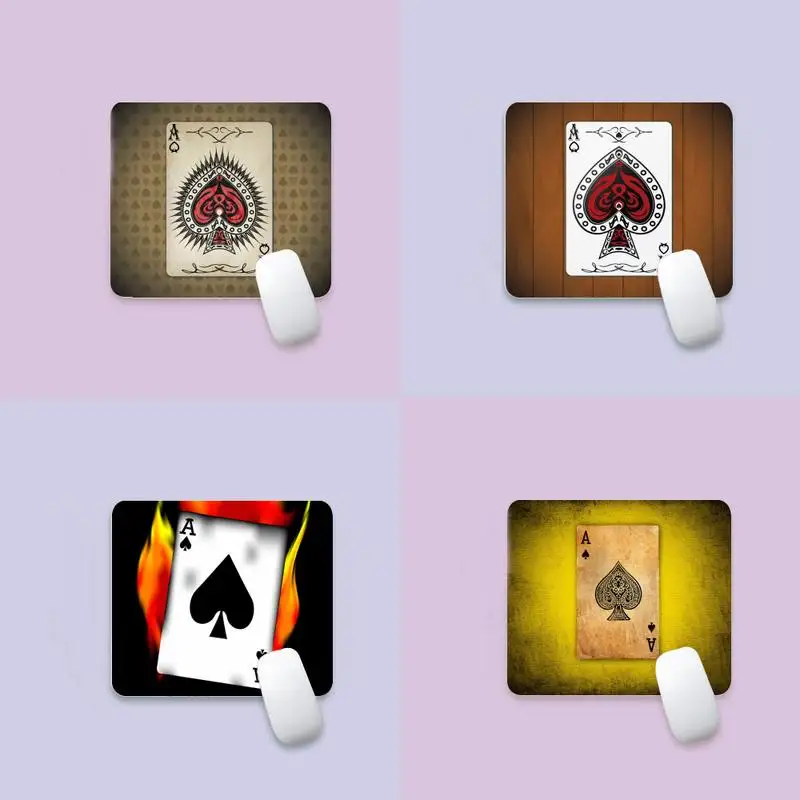 Коврик для мыши Ace Of Spades из натурального каучука Настольный коврик игры в покер