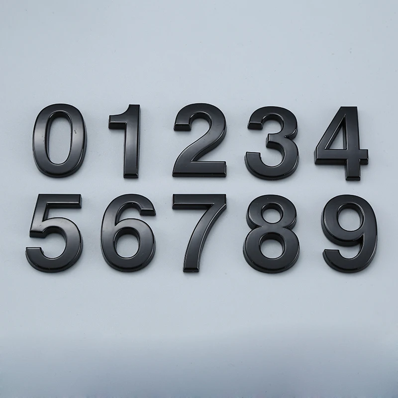 House Door Number Sticker 1PCS Self Adhesive Number Sign for Apartment Office Room Door Plate Mailbox Home Decor