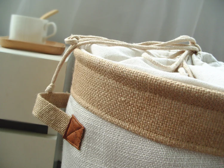 Picnic Basket Stand Laundry Basket Toy Storage Box Super Large Bag Cotton Washing Dirty Clothes Big Basket Organizer Bin Handle (7)