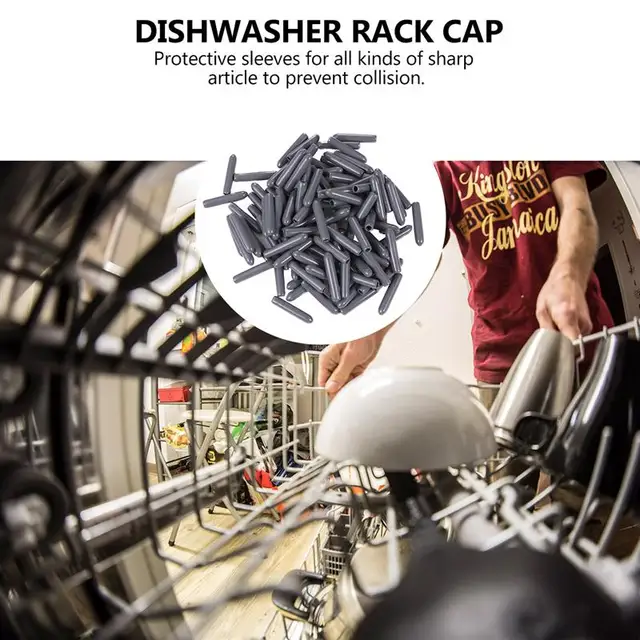 100 pièces Capuchon du lave-vaisselle pour protéger les broches Pour panier  à vaisselle - Antirouille (Gris)[371] - Cdiscount Electroménager