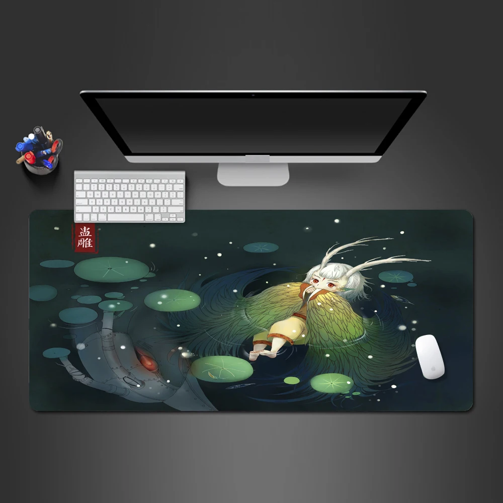 Модный китайский популярный Аниме Коврик для мыши игровой коврик компьютерной