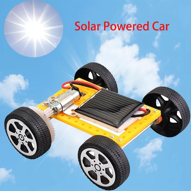 Mini Science Experiment Solar Car Toys for Children DIY Assembled Solar Powered Toy Set Educational Toys 1