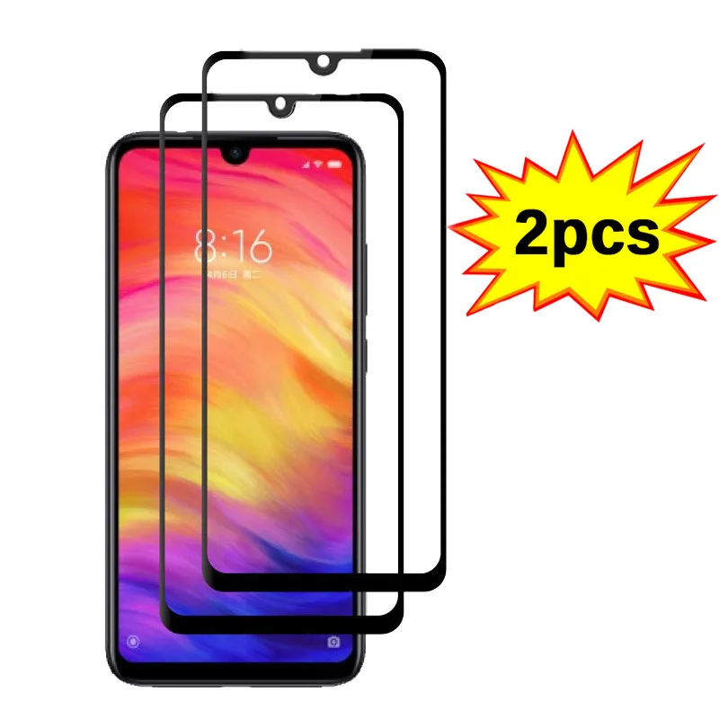 

2PCS 9H Scratch Proof Protective Glass For Xiaomi Redmi Note 7 Tempered Glass Screen Protector Xiomi Redmi Note 7 Pro Front Film