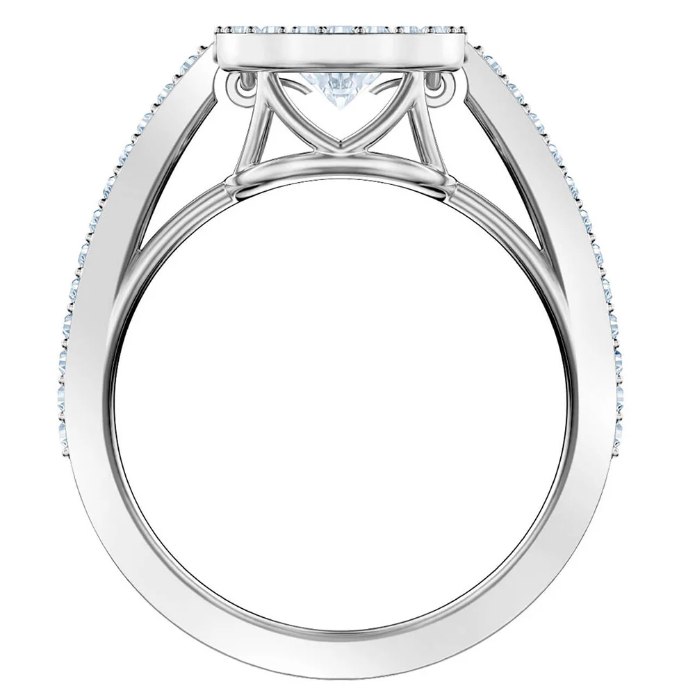 SWA MULIER, оригинальное качество, новое Сверкающее танцевальное круглое кольцо, прыгающий Блестящий Кристалл, женские роскошные ювелирные изделия, подарок на день рождения 5482500