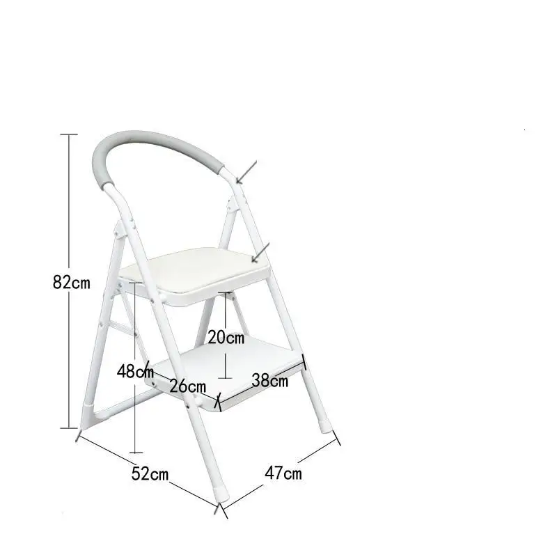 Version I Плиант Tangga Lipat Escalon Plegable Marches Banco Escalera tabrete De Cocina Stepladder Merdiven стул Escabeau Лестница Стул - Цвет: Version I