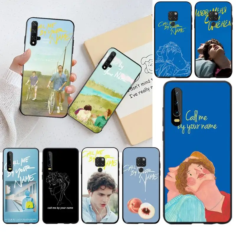 Чехол для телефона CUTEWANAN Call Me by Your Name черный мягкий чехол Huawei P30 P20 lite Mate 20 Pro P Smart 2019 |