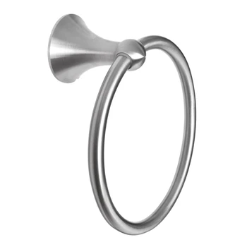 

Stainless Steel Bathroom Towel Ring, Modern Rotating Towel Rail, Wall-Mounted Sturdy Circular Towel Rail, Brushed Finish