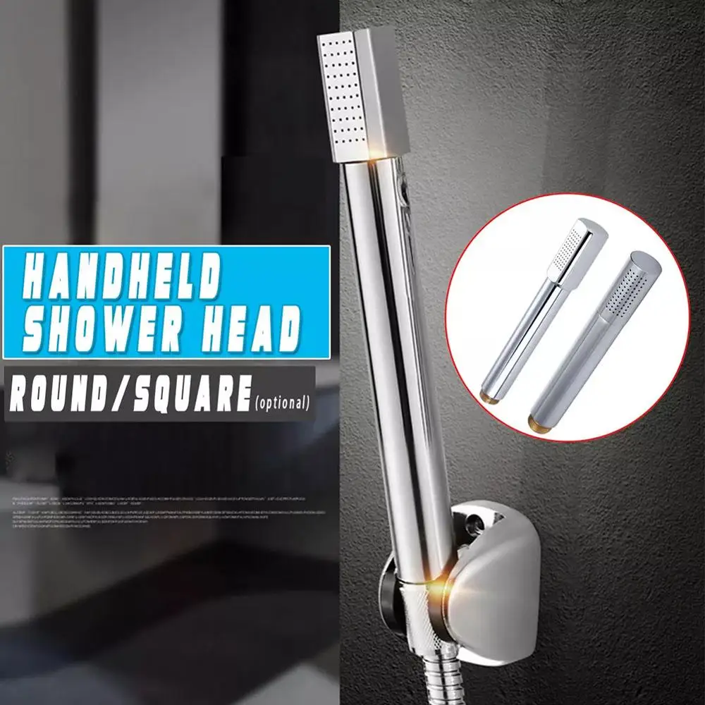 

Mordern Style Bathroom Stainless Steel + Copper Hand Held Shower Heads Chrome Top Spray Rain Shower Heads