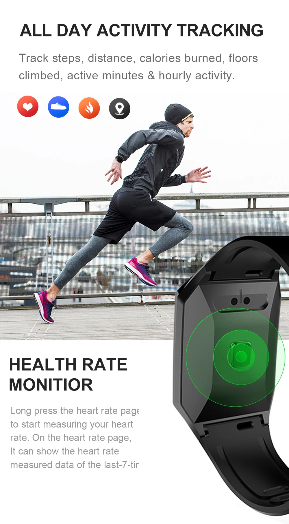 Longet W1C Смарт-часы для мужчин и женщин кислорода в крови водонепроницаемый трекер физической активности Монитор Сердечного Ритма Смарт-часы спортивные для Android IOS