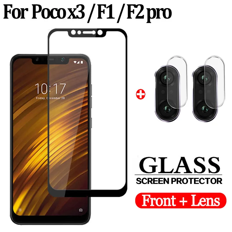 9D закаленное стекло для poco x3 Защитное телефона xiaomi f1 f2 pro Защитная пленка экрана