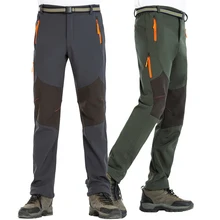 Мужские зимние лыжные треккинговые флисовые теплые флисовые штаны для рыбалки, кемпинга, улицы, мужские походные лыжные брюки, водонепроницаемые ветрозащитные