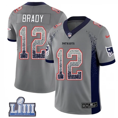MEN Мужская Новая Англия sony Michel Patriots Super Bowl LIII Bound jersey - Цвет: MEN