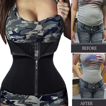 

Women Waist Cinchers Ladies Corset Shaper Band Body Building Front Zipper Shapers for Big Lady Plus Size 6XL Dropshipping