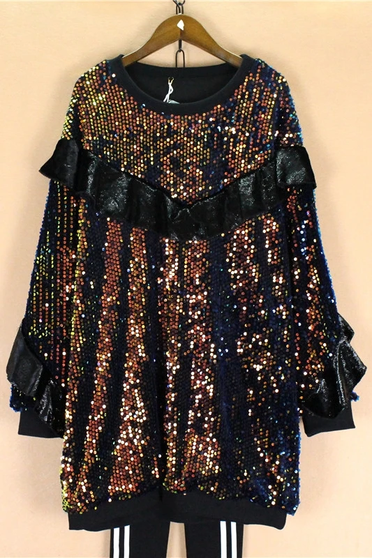 Women Sexy Stage New Rhinestones Transparent Chest