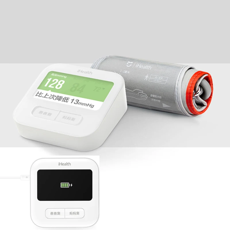 Xiaomi IHealth Bluetooth 4,0 умный монитор артериального давления на руку BPM1 4,3 дюймов wifi контроль цифровой сфигмоманометр