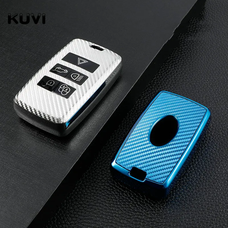 Carbon Tpu Car Key Case Remote Control Protector Cover For Land Rover Range Rover Sport Evoque Velar Discovery 5 2018 2019 2020 - - Racext™️ - - Racext 19