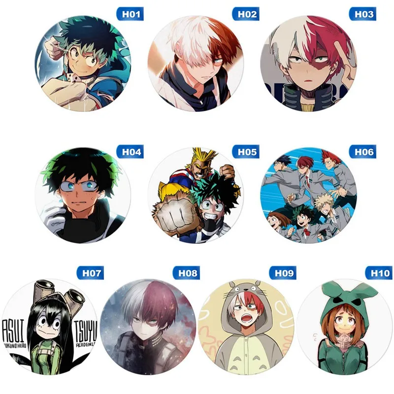 Lovely Anime Badge Boku No Hero Academia Pin Button Brooch Badge Japan Manga Collections