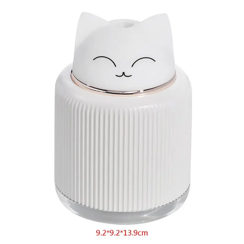 300 мл Cat увлажнитель воздуха Арома-диффузор для эфирных масел, USB фоггер создатель тумана с светодиодный ночной Светильник для дома и автомобиля