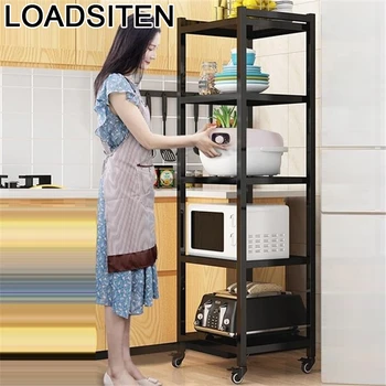 

Almacenamiento Cocina Home Utensilio De Cozinha Mensole Room Organizer Prateleira with Wheels Trolleys Kitchen Storage Rack