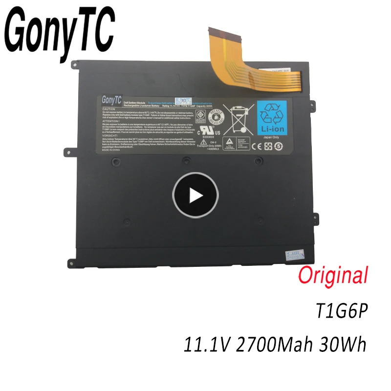 Оригинальный Новый Сменный аккумулятор GONYTC T1G6P для ноутбука Dell Vostro V13 V130 V13Z V1300 13