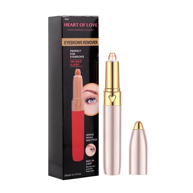 Электрический с крышкой формирование usb зарядка триммер для бровей форма губной помады Бритва для бровей инструмент SX26