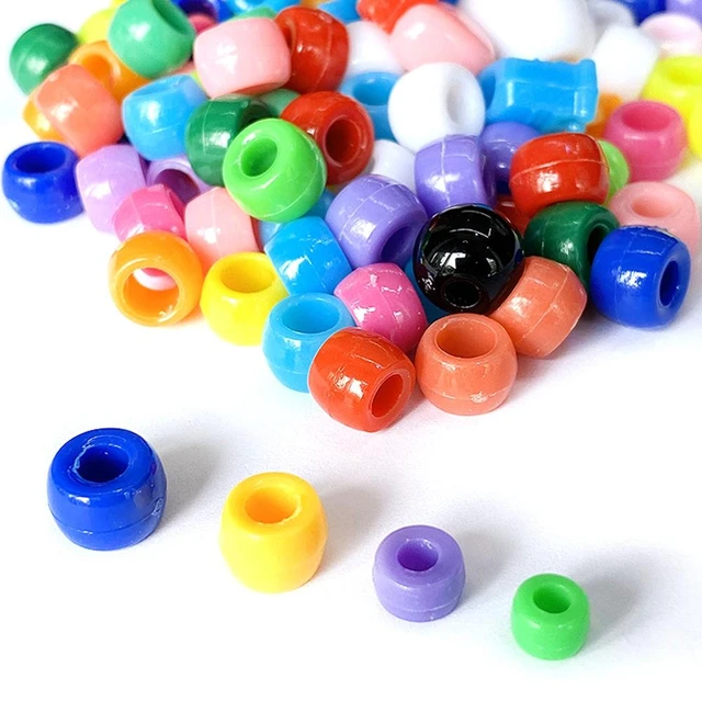 100pcs Mixed 6x9mm Pony Beads Christmas Color Halloween Color Loose Beads  Diy Craft Jewelry Bracelets Making Hair Supplies - AliExpress