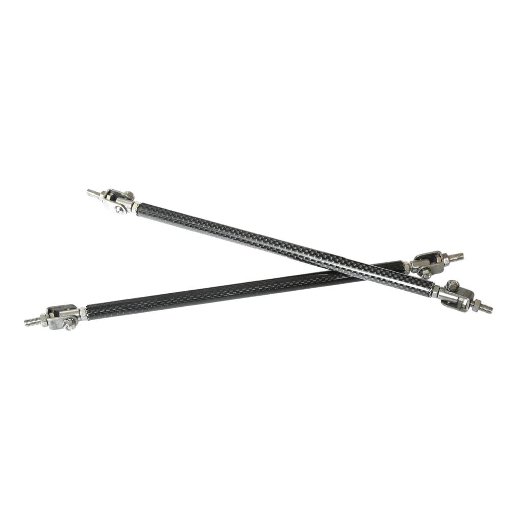 2pcs Universal Adjustable Front Lip Splitter Bumper Protector Rods Supports