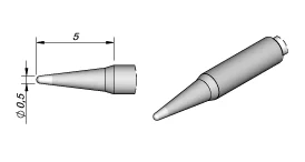JBC C105-106 ПАЯЛЬНЫЕ НАКОНЕЧНИКИ(включая 5 шт