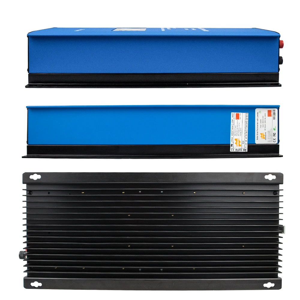 2000W 2 상 240V 태양광 인버터, 3M 리미터 센서 MPPT 그리드 타이 인버터 DC 45-90V 마이크로 인버터 컨버터