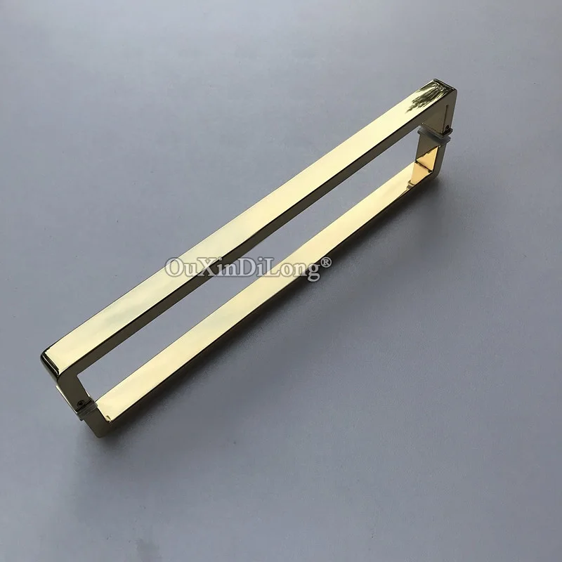 

HOT 2Pairs Stainless Steel Frameless Shower Sliding Door Handles Glass Door Push/Pull Handles Polished Chrome/Gold/Matte Black
