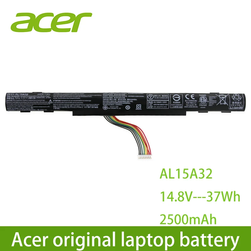 acer ноутбук батарея AL15A32 для Aspire E5-422G 472 E5-473 E5-473G E5-522 522G E5-532 E5-532T E5-573G E5-553G V3-574G