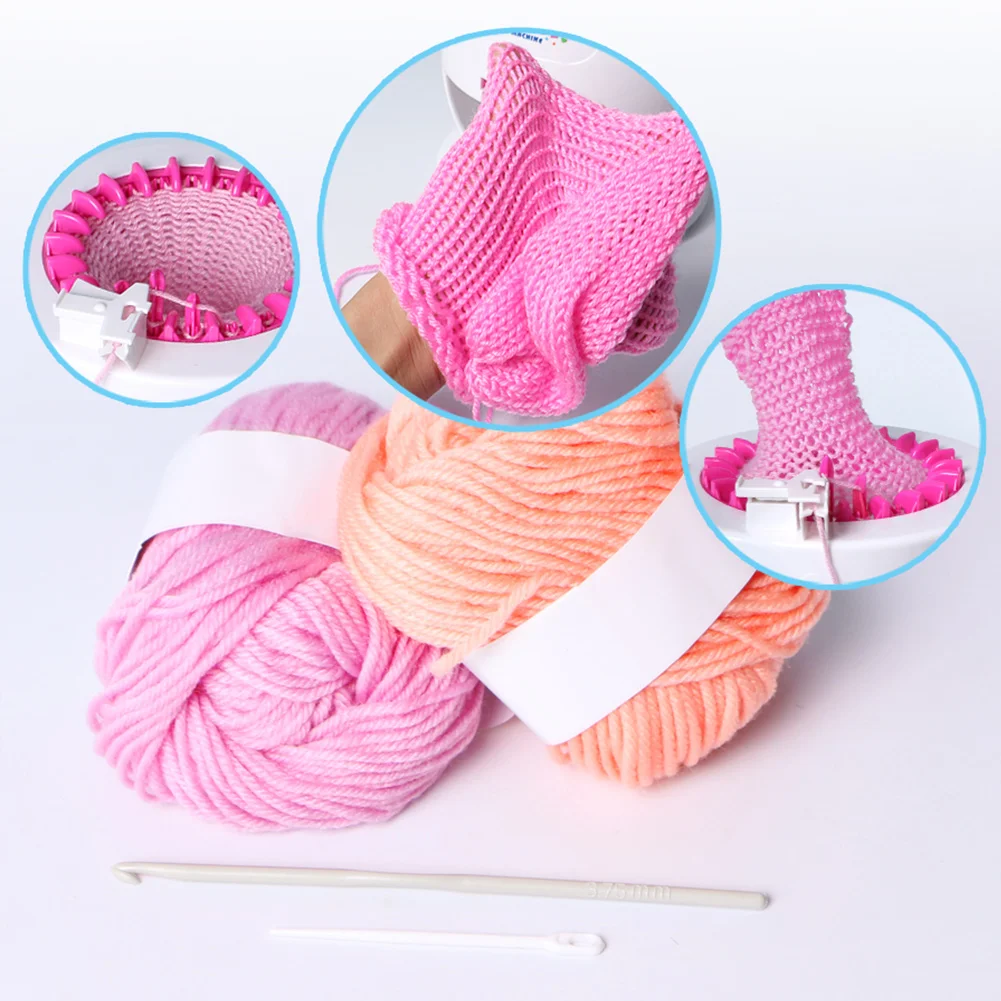 DIY девочки вязальный станок Пингвин шарф шляпа умная вязальная игрушка, игрушечный набор ткацкий швейные инструменты