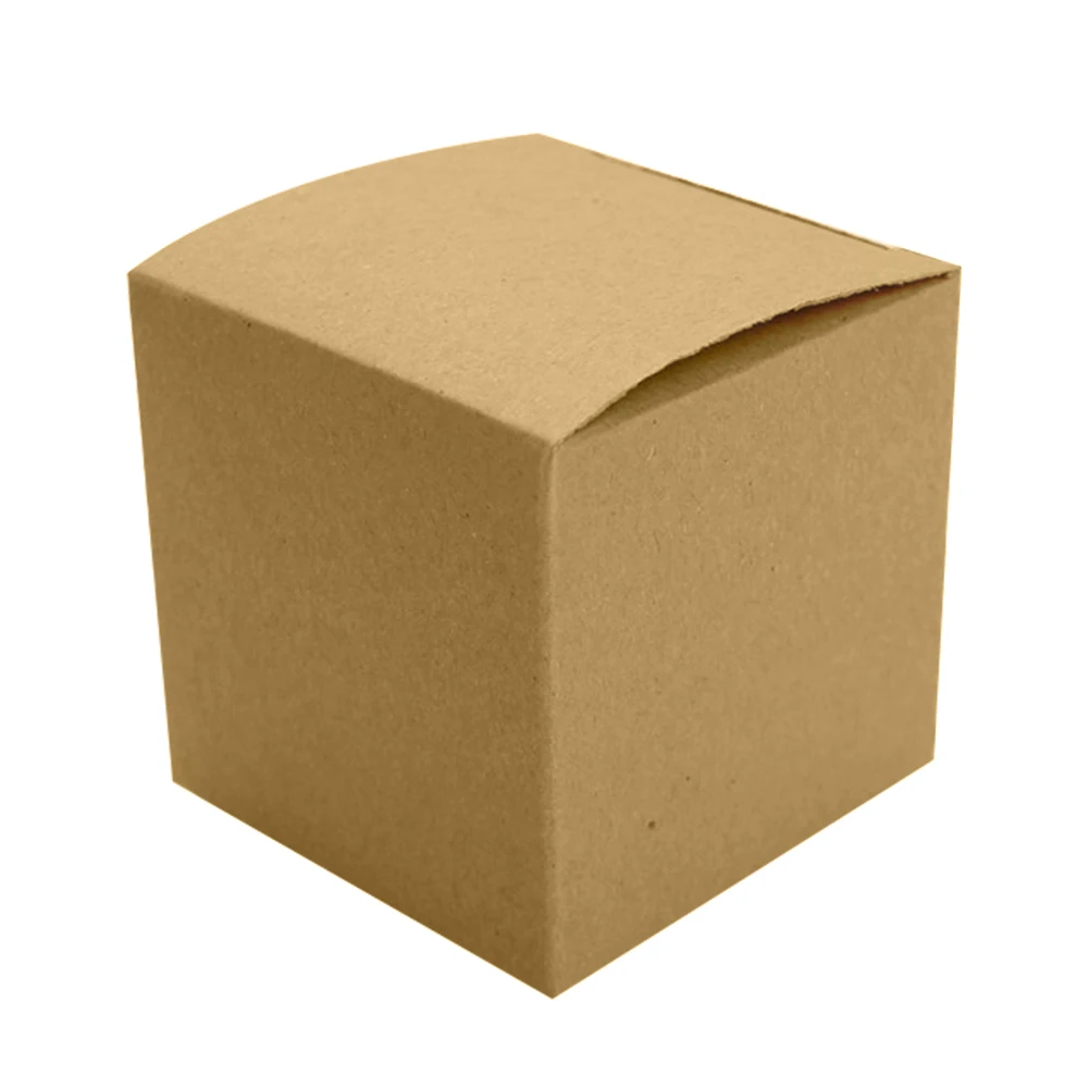 50 pcs/pack DIY Kraft Paper Box Handmade Brown Square Candy for Birthday Party Wedding Gift Ideas | Дом и сад