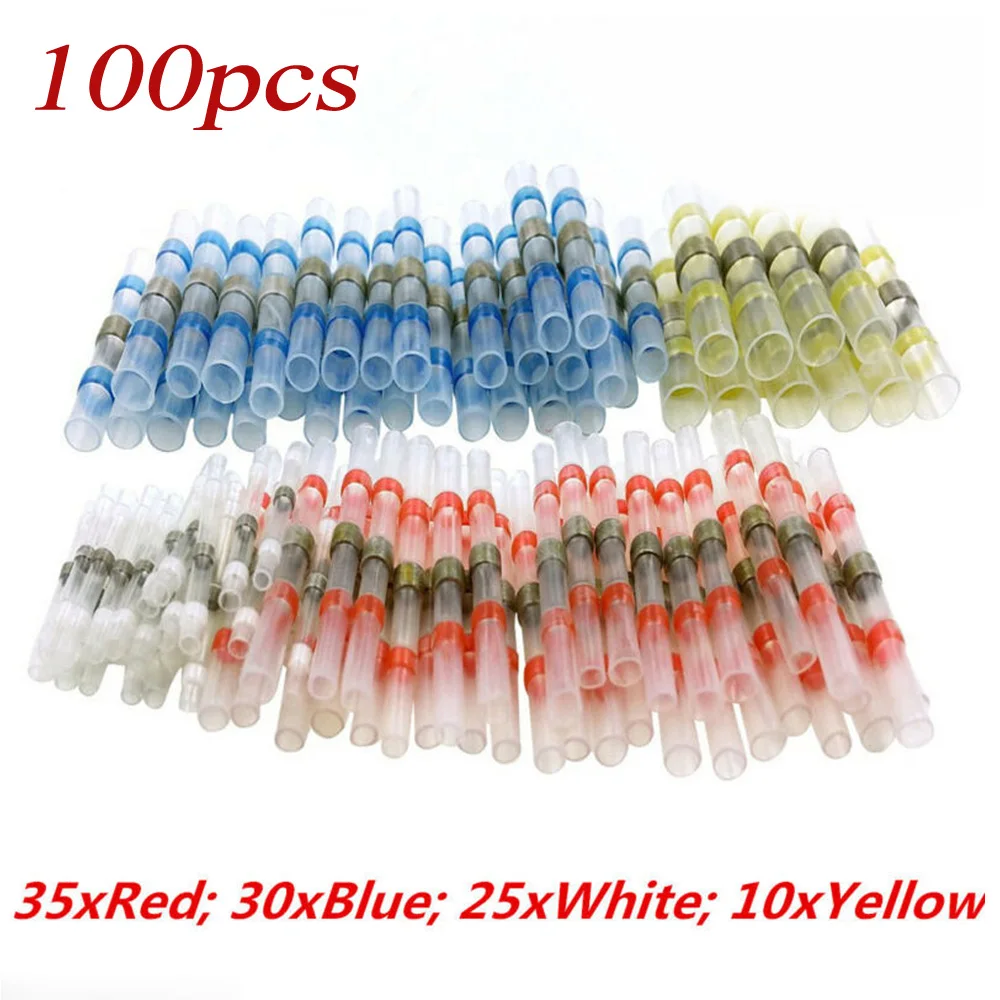 4 размера Термоусадочные соединители прозрачная запасная часть провода терминал набор