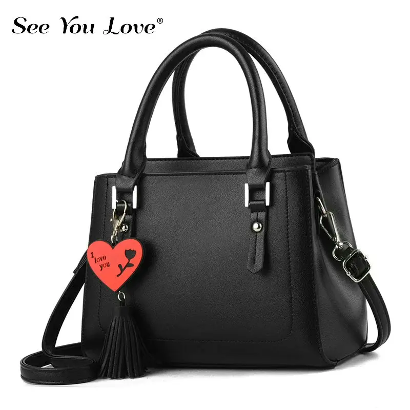 

High Quality Female Crossbody Bags For Women Messenger 2019 New Solid Fashion Brand PU Leather Lady Shoulder Bag Woman Handbags