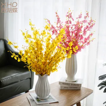 

Virtual Dance Blue Ribbon 5 Forks Dance Blue Hotel Wedding Home Decoration Virtual Reality Flower