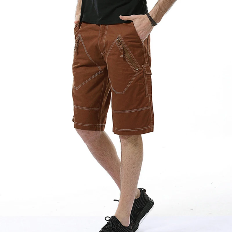 New Summer Men's Casual Five-point Pants Fashion Outerwear Men Pure Cotton Solid Color Overalls Shorts Plus Size 29-40 best casual shorts