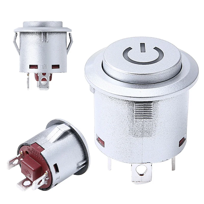 Mayitr 22 мм 12V металлический кнопочный выключатель светодиодный Мощность Mark