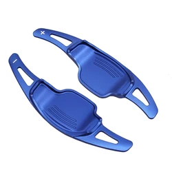 Aluminum Alloy Wheel Shift Paddle Shifter Extension - Set of 2 Car Decoration Accessories (Blue)