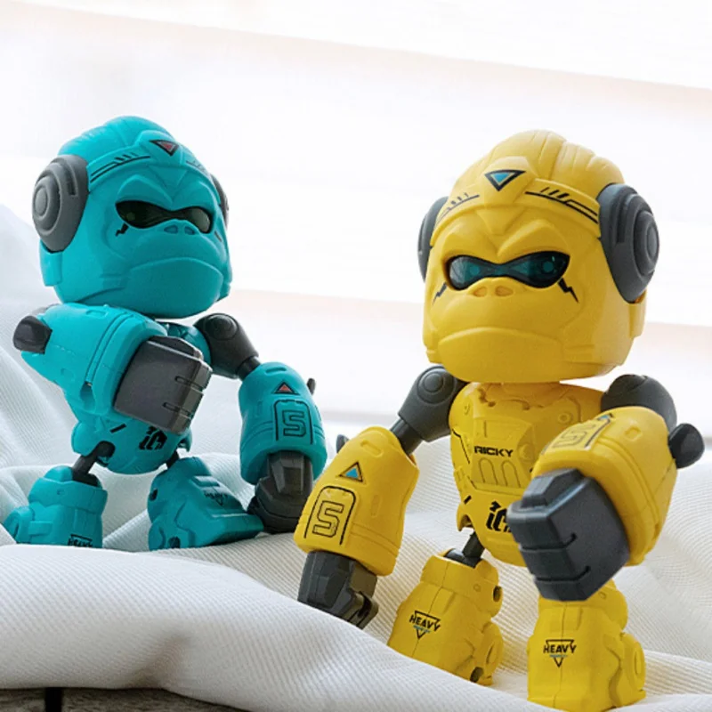 Robots Gorilla Toys With Sound And Lights Rotatable Joints Cellphone