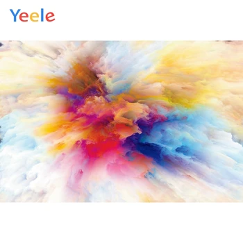 

Yeele Happy Holi Colored Powder Photocall Carnival Photography Backdrops Personalized Photographic Backgrounds For Photo Studio