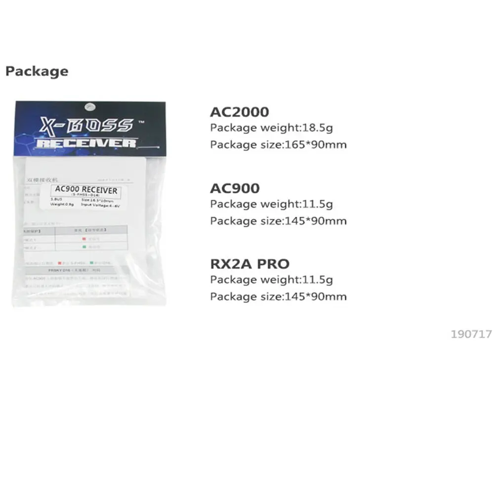 X-BOSS RX2A PRO 2,4 г мини приемник для AFHDS 2A Flysky FS-I6 FS-i6S FS-TM8 RC радиопередатчик