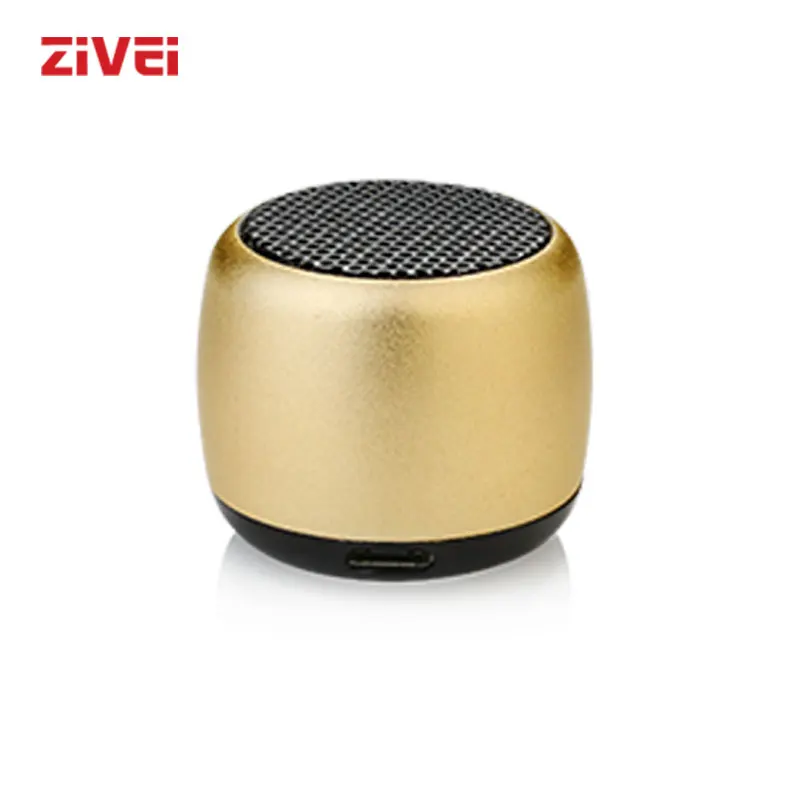 

ZIVEI Metal Mini Portable Bluetooth Speaker Outdoor Light Easy to Carry Speaker in Hand with Selfie for Gift