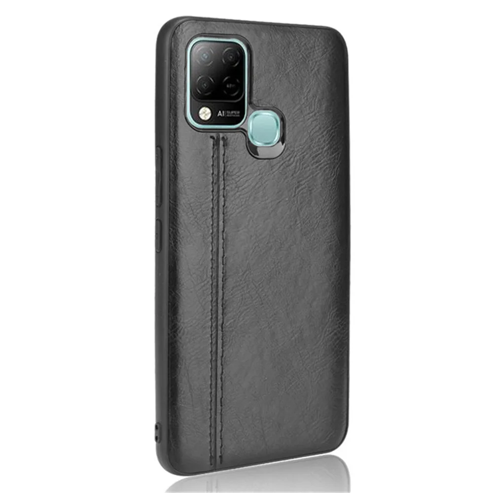 RanTuo Cover per Infinix Hot 10s Etui Custodia, con Slot per Schede, Staffa Incorporata, Custodia Flip Cover in Pelle PU per Infinix Hot 10s.(Rosso