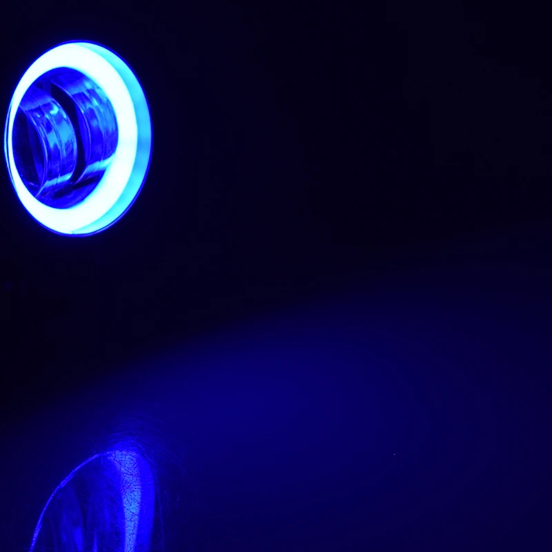 Автомобильный светодиодный прожектор, 12 В, 20 Вт, голубые ангельские глазки, фары для мотоцикла, точечные лампы для автомобиля, Вспомогательные фары дальнего света, фары